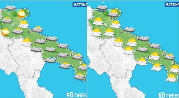 Caldo addio, torna il freddo: crollo delle temperature (di oltre 10 gradi): previsioni meteo in Puglia