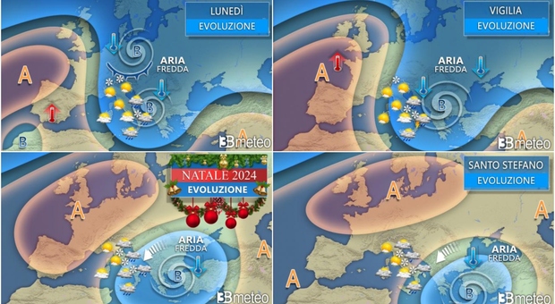  freddo artico, pioggia e neve. Le previsioni (anche verso Capodanno)