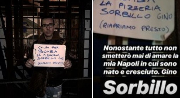 Sorbillo, bomba alla pizzeria di Napoli. Dentro c'era il custode, sta bene. Gino Sorbillo: «Non smetterò di amare questa città»