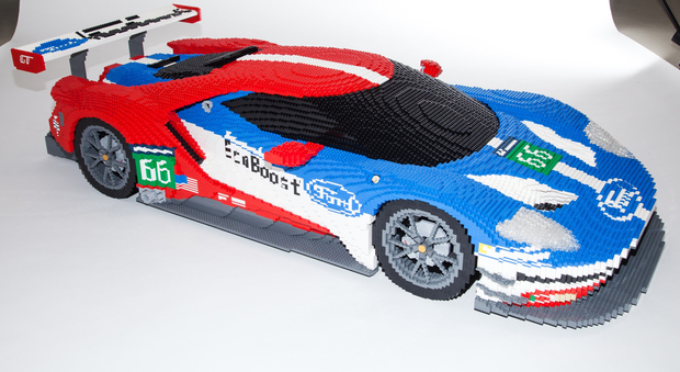 Il modellino Lego della Ford GT che torna a correre quest'anno alla 24 Ore di Le mans