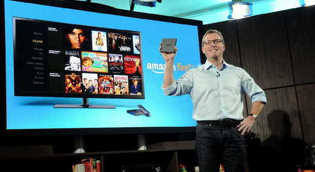 Amazon lancia “Fire Tv”, la tv online in streaming che sfida Apple e Google