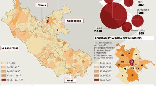 Roma entro aprile a contagio zero» La mappa del Lazio