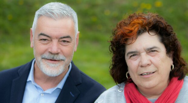 Il candidato Paolo Panontin e il vicesindaco Lorella Stefanutto