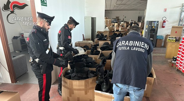 Blitz dei carabinieri in alcuni laboratori calzaturieri