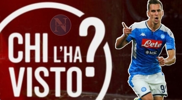 Inter-Napoli, il web contro Milik: «Gioca in infradito, chi l'ha visto?»