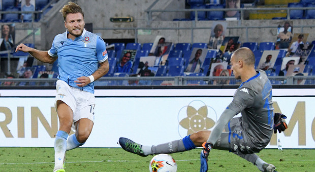 Lazio-Brescia 2-0: apre Correa, poi Immobile firma il gol numero 35