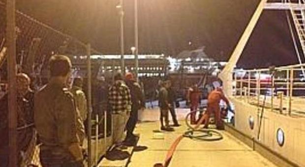 Solo quattro camionisti in attesa al porto di Ancona