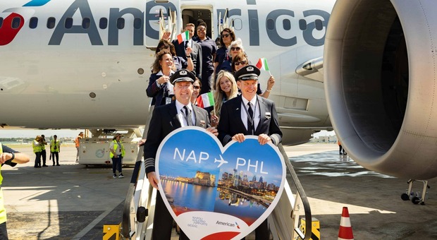 immagine Napoli-Philadelphia, il primo volo diretto atterra a Capodichino