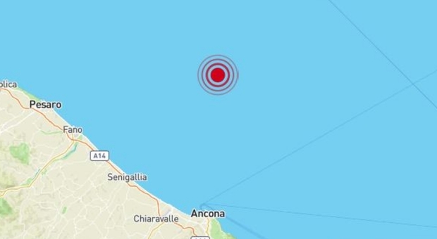 Terremoto nelle Marche di 3.2 in mare, avvertito da Ancona a Rimini e Riccione
