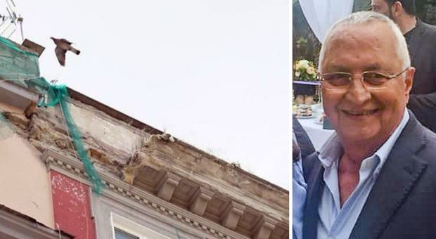 Choc a Napoli, morto commerciante colpito da calcinacci in via Duomo