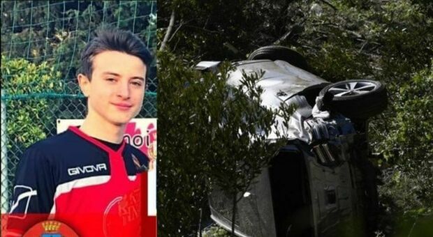 L'auto con cinque ragazzi vola in una scarpata: morto Pierangelo, 18 anni. Gravissima l'amica 17enne