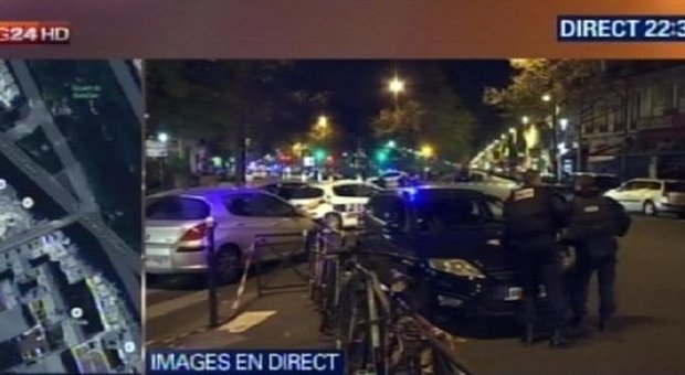 Un'immagine di Parigi dopo gli attentati