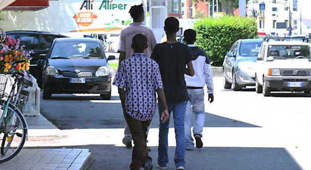 Giovani profughi ieri a Portogruaro