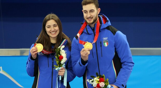 Stefania Constantini e Amos Mosaner, medaglie d'oro alle Olimpiadi di Pechino