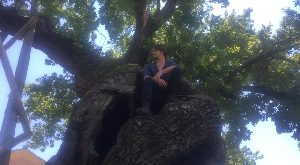 Pietro, 25 anni, l'uomo che parla agli alberi è un famoso "scalatore"
