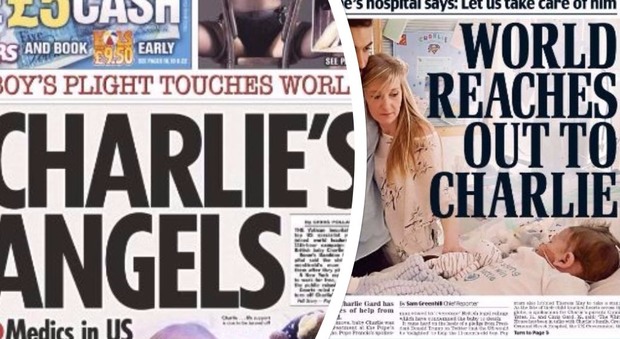 Charlie, sulle prime pagine dei tabloid britannici la corsa per salvarlo -Guarda