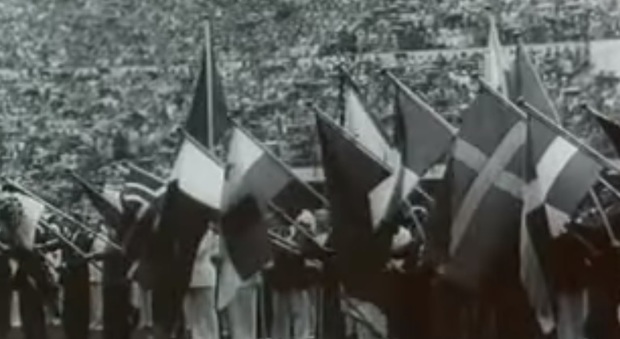 L'apertura dei giochi olimpici del 1952