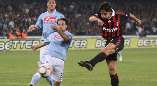 Pippo Inzaghi ai tempi del Milan