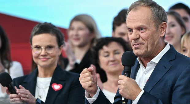 Polonia al voto: per gli exit poll in testa il sovranista Pis con il 36,8%, seconda la coalizione filo-Ue di Tusk con il 31,6%