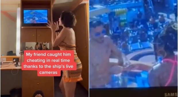 Influencer scopre il tradimento del fidanzato dalle telecamere di sicurezza della crociera