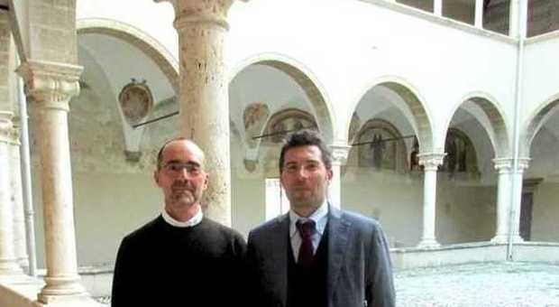 Giovanni Caratelli (a destra) con Domenico Palombi