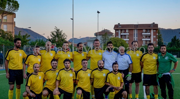 La formazione della Torpedo che ha vinto 5-1 a Rocca Sinibalda (Foto Riccardo Fabi/Meloccaro)