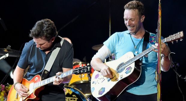 Michael J. Fox e Chris Martin dei Coldplay (foto abcnews.go.com)