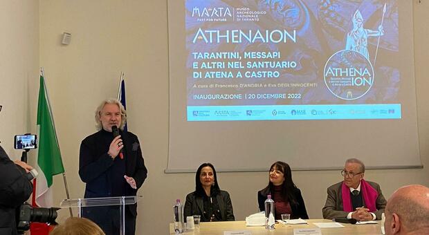 MarTa, presentata la mostra “Athenaion: Tarentini, Messapi e altri nel Santuario di Atena a Castro”