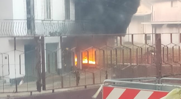L'incendio di viale Matteotti a Portogruaro