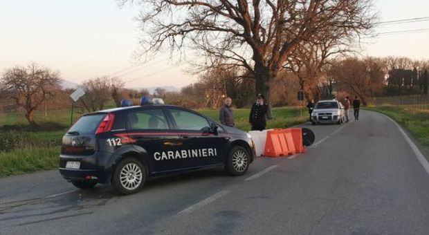I carabinieri bloccano uno degli accessi a Celleno