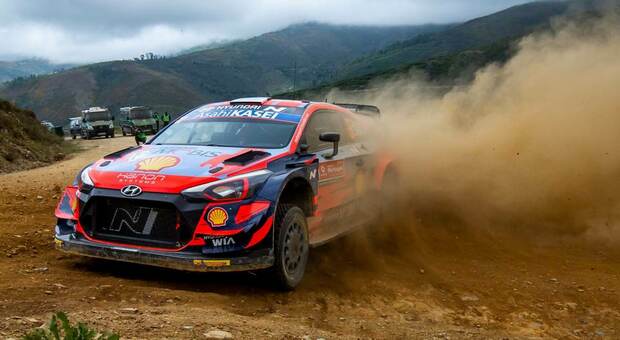 La Hyundai i20 WRC al Rally di Portogallo