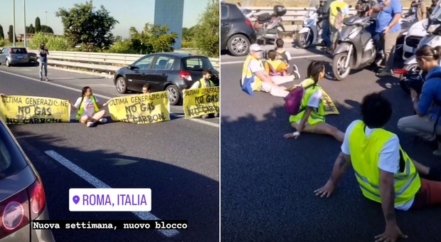 Roma, nuovo blitz di Ultima Generazione: gli attivisti tornano a bloccare il G.R.A., ancora tensioni con gli automobilisti