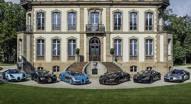 Le sei Bugatti Veyron della collezione Legend