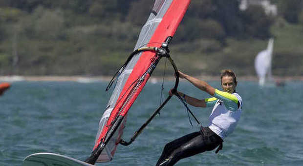 La windsurfer delle Fiamme Gialle Gaeta Flavia Tartaglini