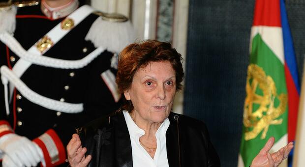 La regista Liliana Cavani durante la cerimonia di presentazione dei candidati ai Premi "David di Donatello"
