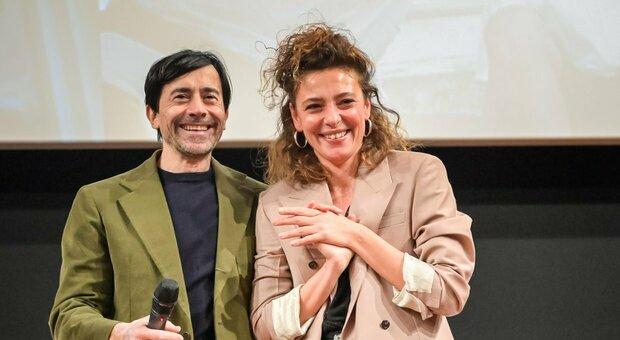 Luigi Lo Cascio e Jasmine Trinca al cinema Troisi