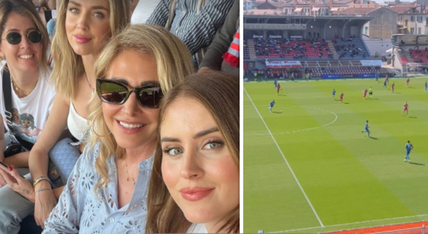 Chiara Ferragni tifa Cremonese: allo stadio con Leone, la mamma e le sorelle dopo la "scomparsa" dai social