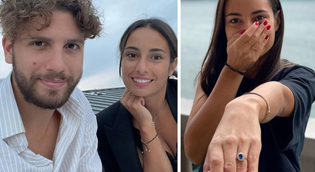 Manuel Locatelli e la fidanzata Thessa Lacovich (Instagram)