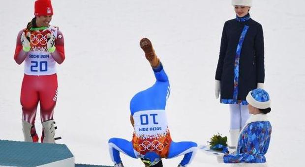 Olimpiadi di Sochi, bronzo per Innerhofer nella supercombinata e show sul podio