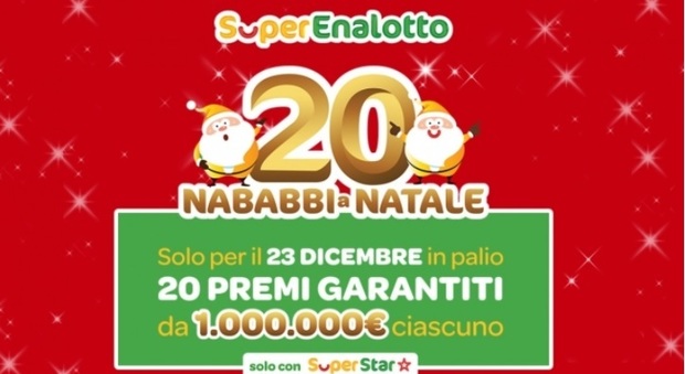 SuperEnalotto, “Nababbi a Natale”: riscossa vincita da 1 milione centrata a Roma