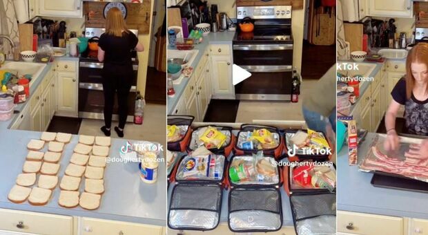 Mamma di 12 figli, le “estenuanti” routine quotidiane diventano virali su TikTok: «Ecco quanto spendo al supermercato»