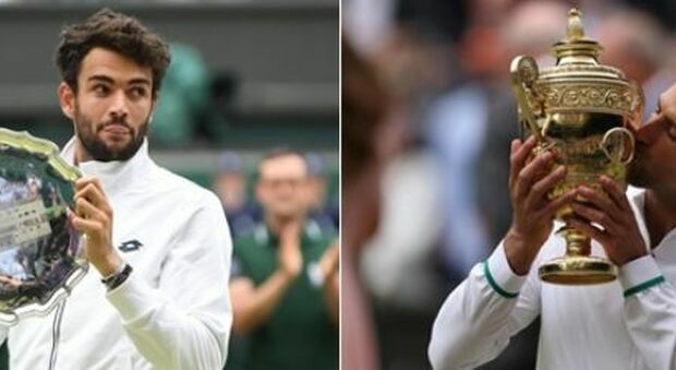 Djokovic-Berrettini 3-1 (6-7, 6-4, 6-4, 6-3): il serbo conquista Wimbledon e il 20° Slam