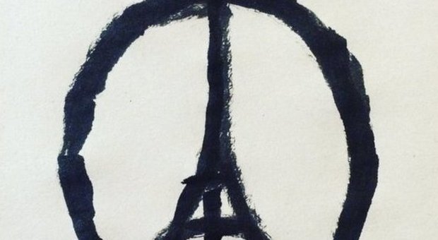 Attacchi a Parigi, il logo di Jean Jullien è già virale su Twitter -GUARDA