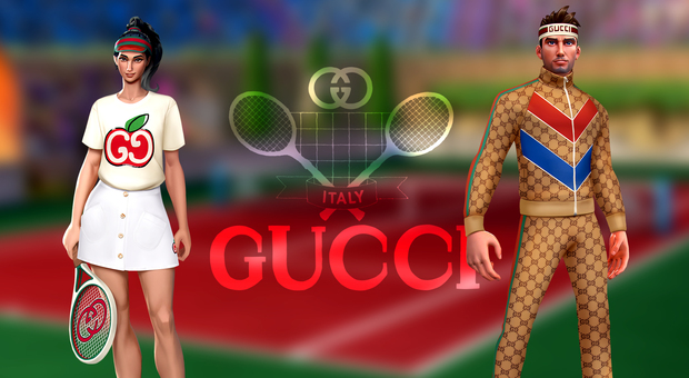 Con Gucci una partita a Tennis Clash tutti griffati: l'ultima frontiera della collaborazione tra moda e videogame