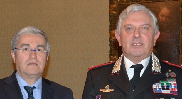 Il presidente Fontanini e il generale Flavio Garello