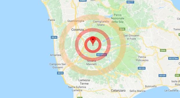 Terremoto, trema ancora Cosenza: scossa di 3.7 nel cuore della notte