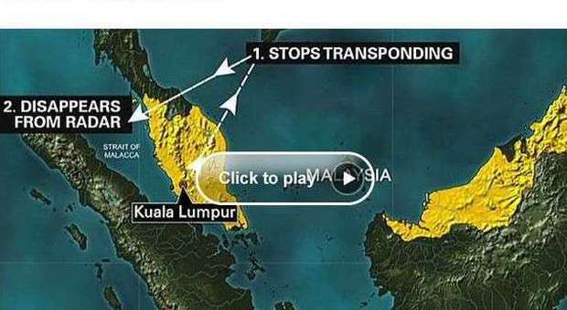 Aereo Malaysia sparito, il mistero della rotta