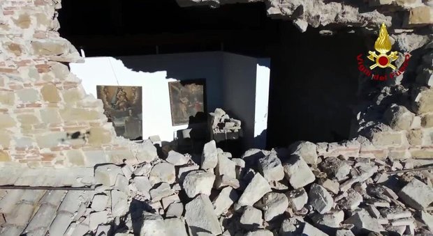 I danni provocati dal terremoto nelle Marche