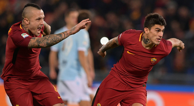 Roma-Lazio 2-1: il derby è giallorosso, Perotti e Nainggolan regalano il successo