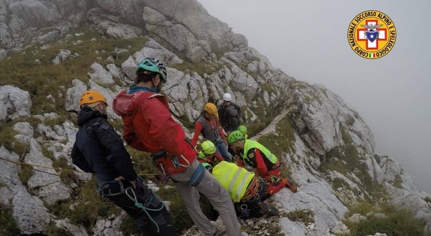 Un intervento in montagna del soccorso alpino (foto di archivio)